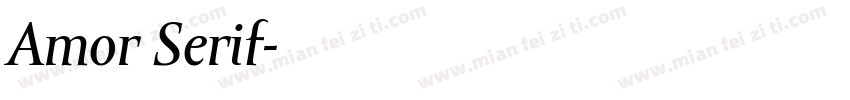 Amor Serif字体转换
